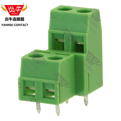 5.08mm炎牛连接器双层PCB接线端子YN127B/DG/KF127HL/MKKDSN1.5