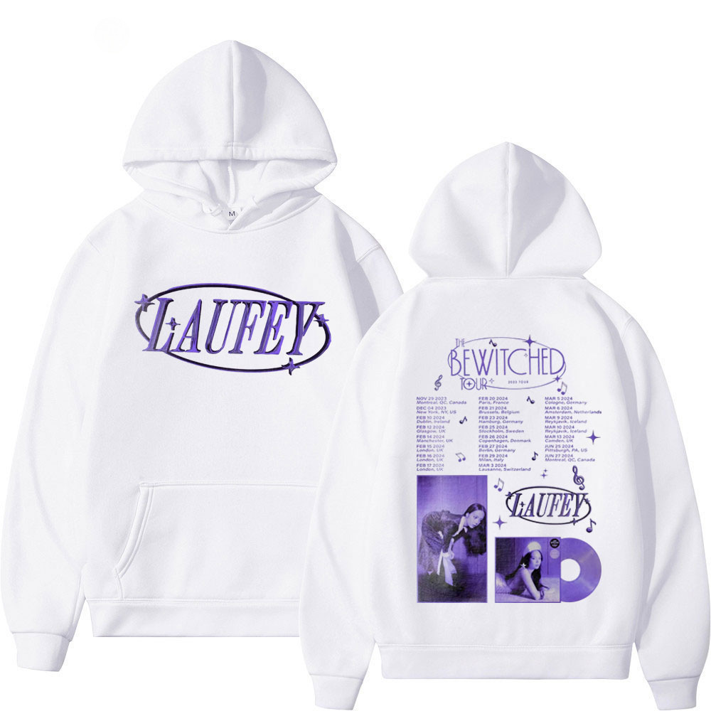 Singer Laufey The Bewited Tour Printed Hoodie Fashion