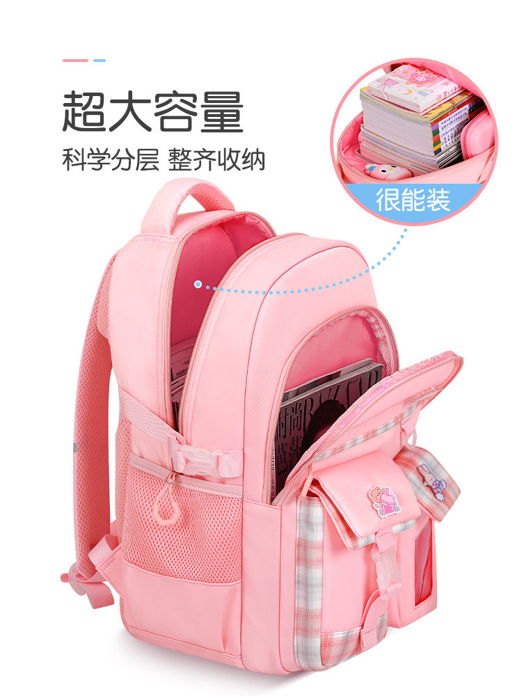 Mochilas escolares para niños al por mayor de fábrica para estudiantes de primaria, niñas de primer, segundo, tercer a sexto grado, reducción de la carga, protección de la columna, mochila de gran capacidad