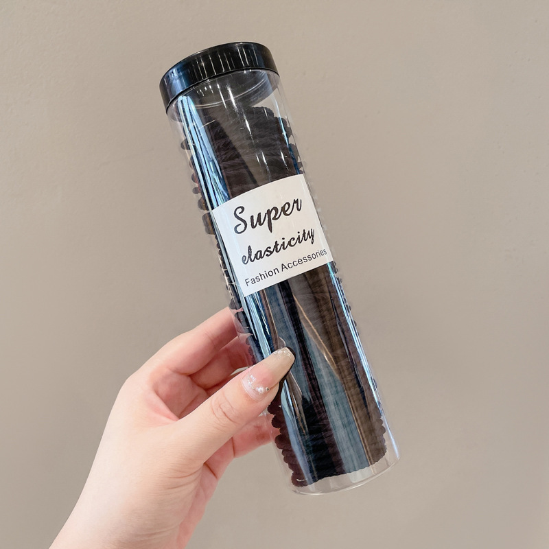 Coletero de Goma Elástica Simple, Sin Costuras, para Cola de Caballo Alta, Cinta para el Cabello, Accesorio para Moño Simple