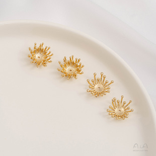 ��ɫ14K�~������ﻨ����ñ����diy�ֹ��l���p���Ʒ�������