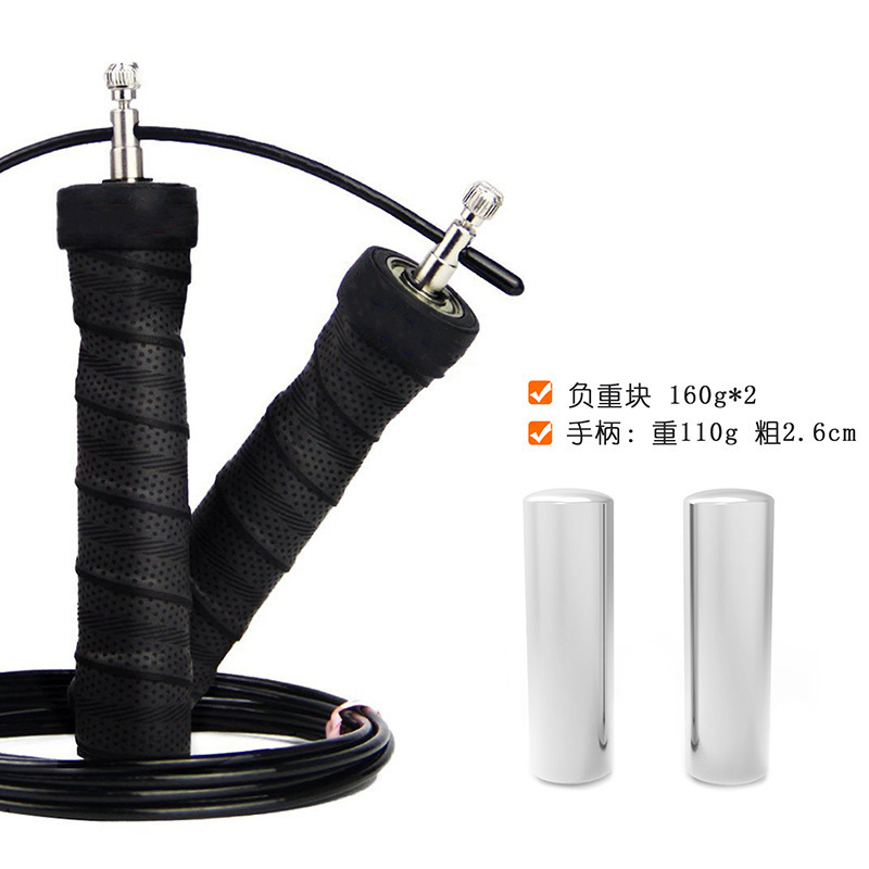 땀 흡수 밴드 줄넘기, 스틸 와이어, 듀얼 베어링, 조절 가능, 성인 피트니스, 학생, 고등학교 입시, 지방 연소, 전문 경쟁용