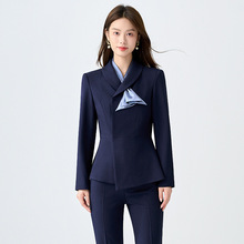 职业装女套装时尚气质设计感美容师珠宝店酒店经理前台接待工作服