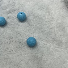 高瓷菱镁矿松石蓝色回文DIY配珠文玩配饰盘玩变色