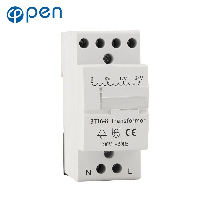 Foreign trade export CE AC230V doorbell output transformer power transformer rail type bell transformer