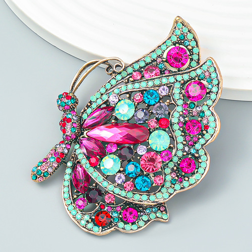 colorful butterfly brooch girl lovely butterfly pin Europe and the United States web celebrity accessories fashion brooches