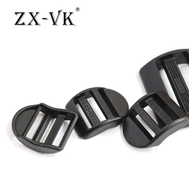 Accesorios de equipaje de plástico hebilla ajustable hebilla curva hebilla de cuatro engranajes correa hebilla de ojo bolsa de viaje mochila hebilla de escalera