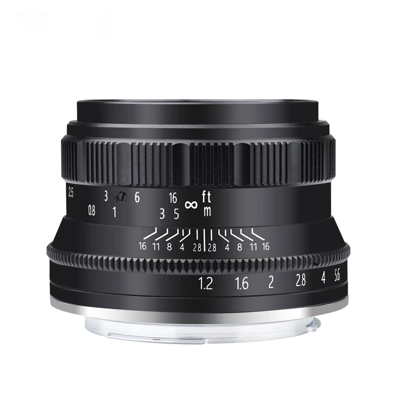 Jia Rui 35mm F1.2 Micro -однокадровая фиксированная фокусировка объектив подходит для Sony E карты рта Fujikou Panasonic с большой диафрагмой объектив