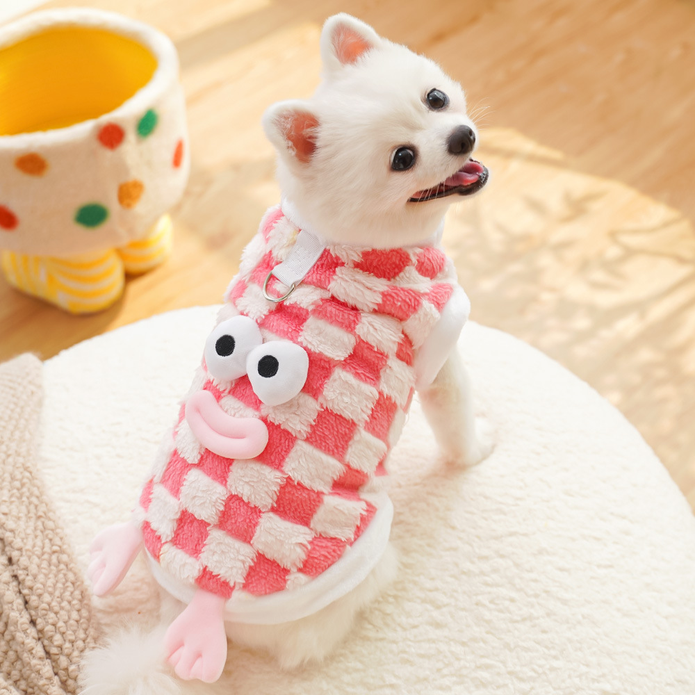 Otoño y invierno de Año Nuevo mascotas perros y gatos ropa Teddy Bear perros pequeños y medianos de patas bajas gatos perros chalecos suministros para gatos
