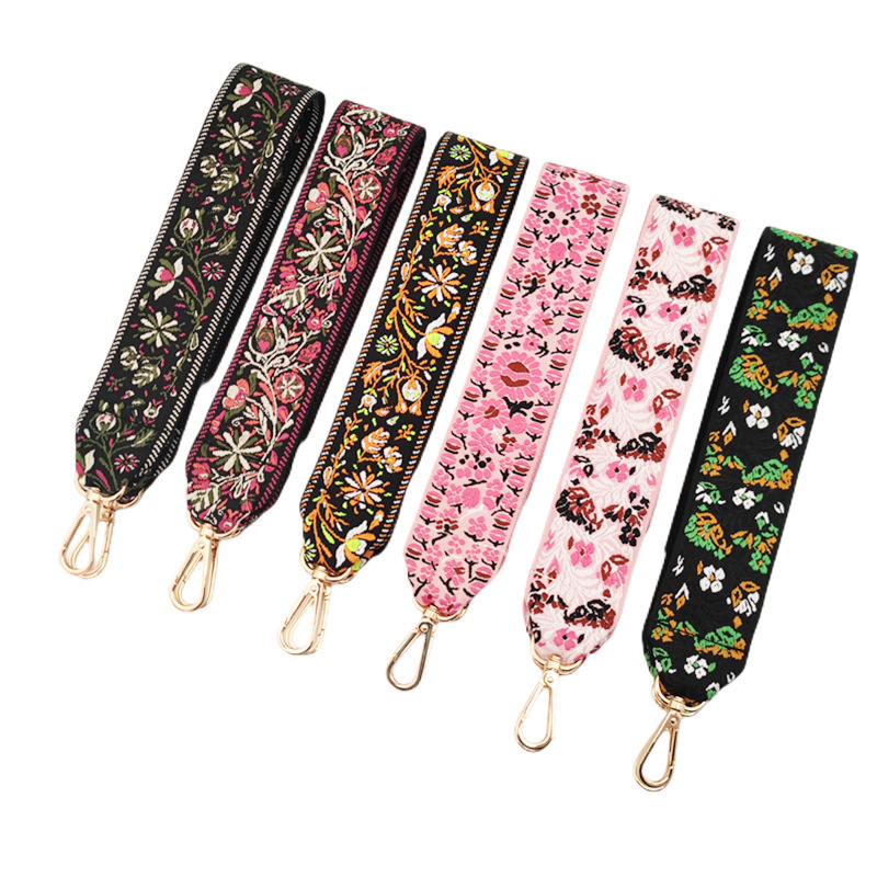 Polyester Cotton Color Block Bag Strap display picture 1