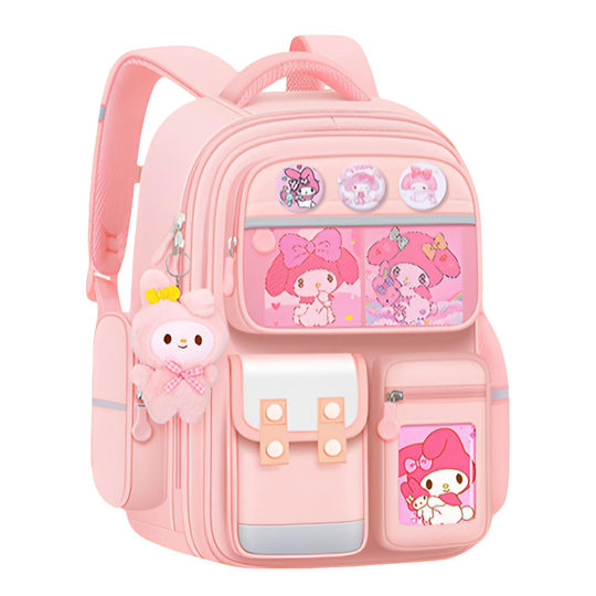 New Style Girls' Primary School Students' First, Second, Third, Fourth and Sixth Grade Large-Capacity, High-Looking and Cute Spine-Protecting and Burden-Reducing Schoolbags