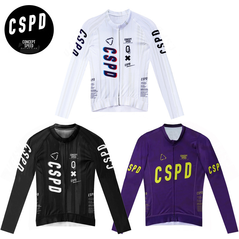 2025 New Cspd Summer Men's and Women's Outdoor Sports Bicycle Road Bike Long-Sleeved Cycling Clothing Popular Casual