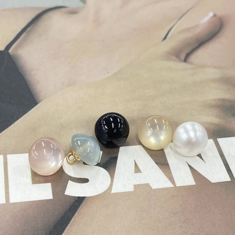 Cat's Eye Mushroom High Foot Metal Glue Button Button Shirt Cardigan Button Small Chanel Style Clothing Accessories Small Button