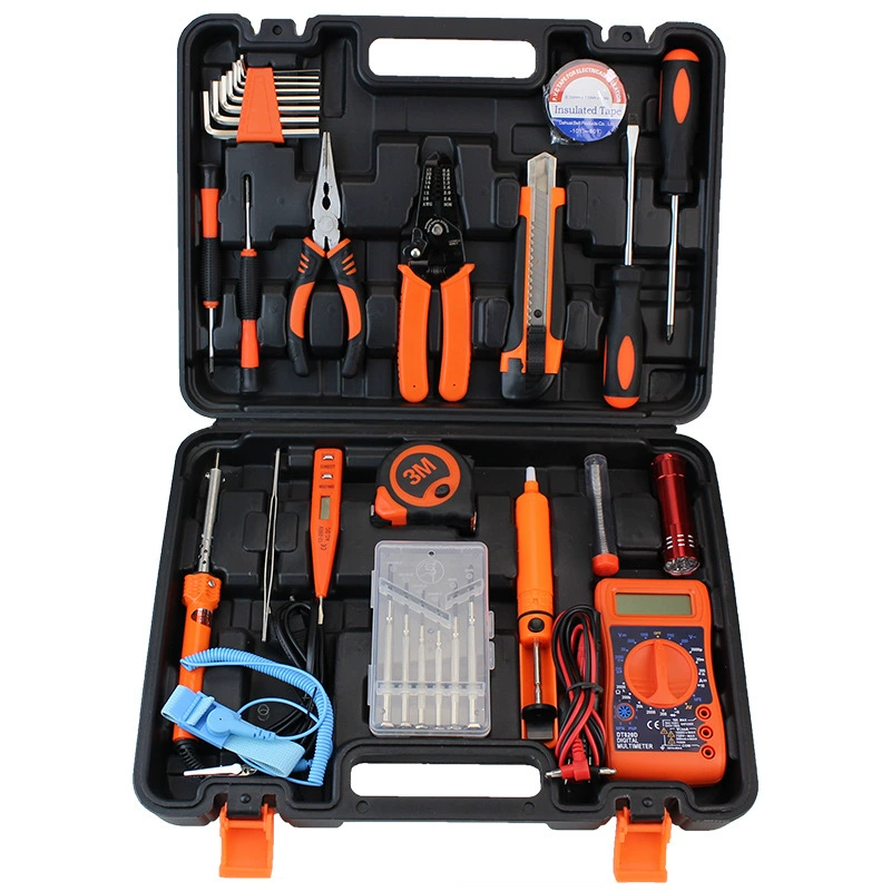 Hardware Toolbox Set, Multi-Piece Home Repair Kit, Portable Case, 9–157 pcs