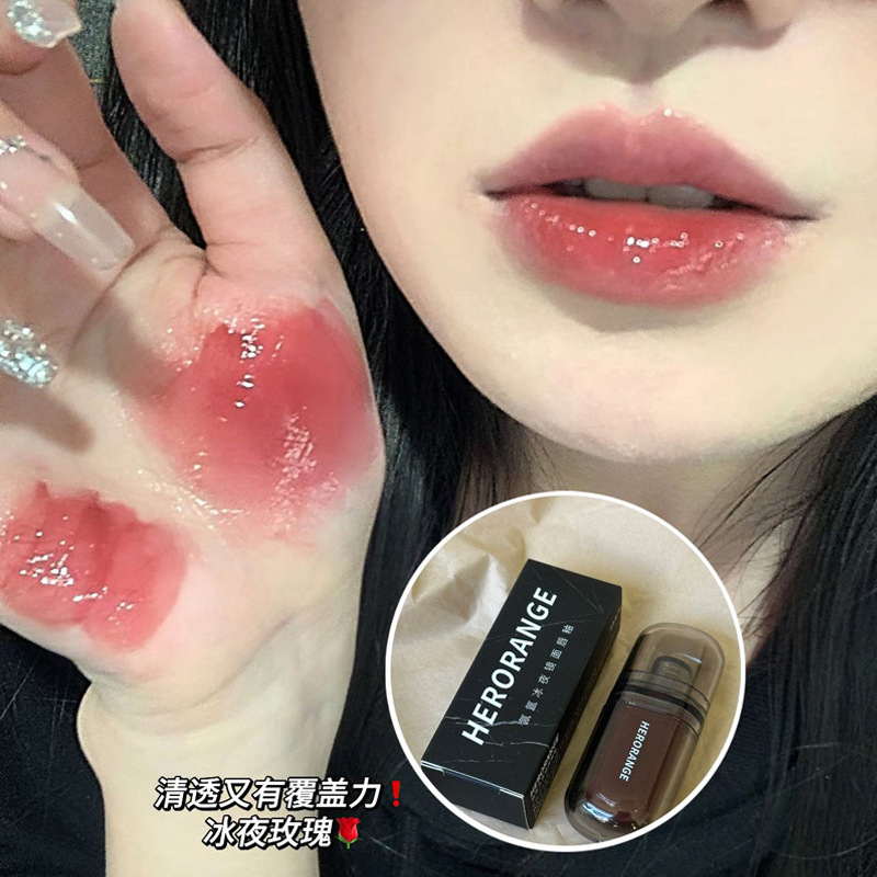 新品 ~ ラドン氷夜鏡面唇釉薬が持続して色落ちしにくい偽素顔が白水光ガラス唇彩|undefined