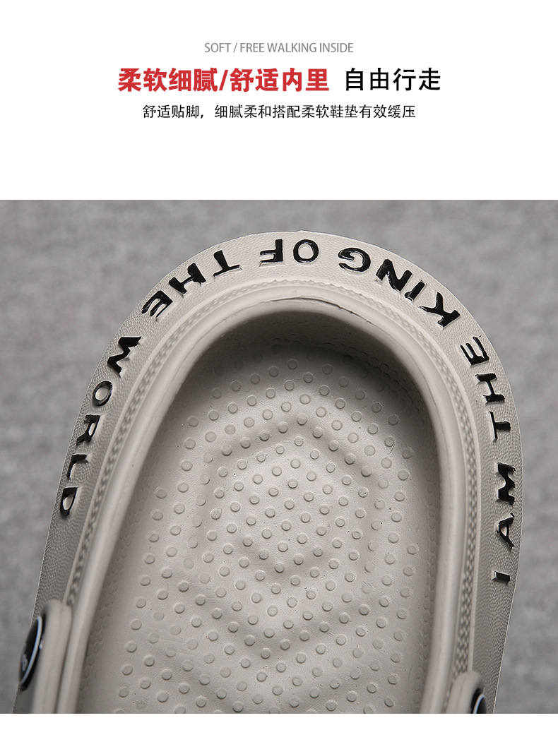 Loch Schuhe Herren Sommer Neue Dicke Sohlen Oberbekleidung Baotou Hausschuhe Rutschfeste Herren Sandalen Strandschuhe Sandale_voghion.com