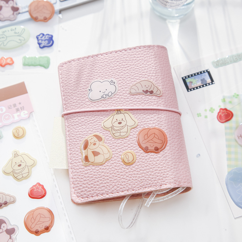 Papel Sr. Gote pegatinas de hoja plana serie de tiendas hermosas coreanas lindas tarjetas de mano material pegatinas de gote