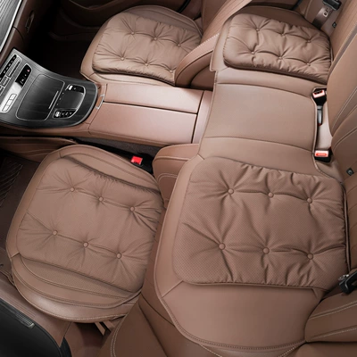 Seasons, Car Interior Accessories – Four Seasons Pad - chestnut-brown-full-car-three-piece-set-no-standard-model-please-note-the-car-logo