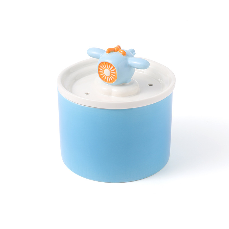 Mascota gato dispensador de agua automático dispensador de agua de cerámica Filtro de circulación de flujo perro beber suministros para mascotas al por mayor
