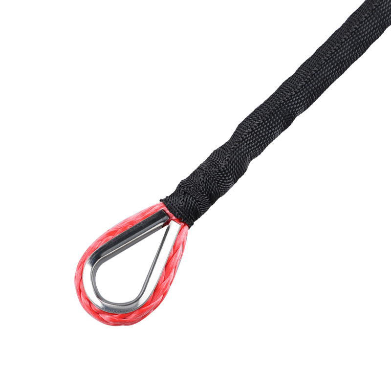7700 pounds electric winch rope nylon high strength fiber rope 5/6/7mm x 15m car tow rope tow belt