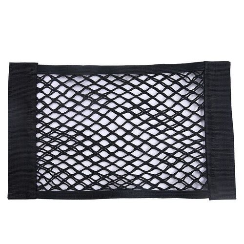 Cross-border car trunk storage bag mesh pocket double-layer car Velcro mesh pocket storage bag in-car storage