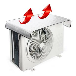 Cross-border Hot-selling Home Air Conditioner Cover Sun Protection and Uv Protection Outdoor Waterproof Aluminum Film Bubble Film Flame Retardant Cover