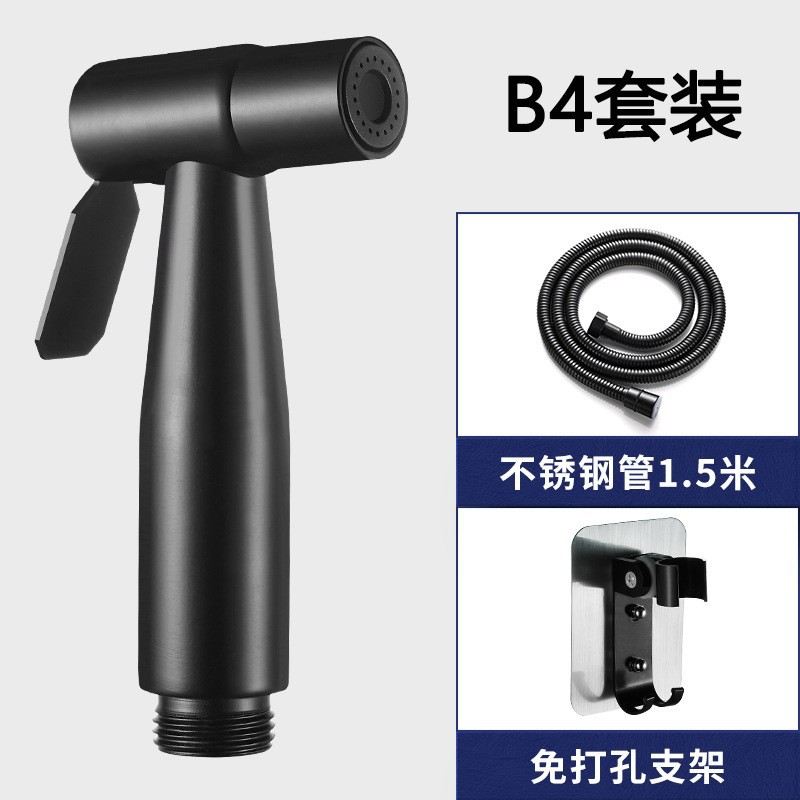 304 de acero inoxidable limpiador de inodoro PISTOLA DE PULVERIZACIÓN traje Booster boquilla de baño cuerpo limpieza Punch-inodoro libre de descarga