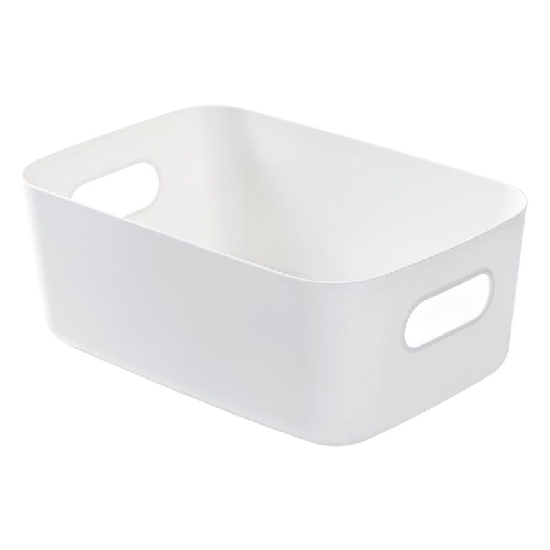 Caja de almacenamiento de escritorio de almacenamiento de cosméticos caja de organización cesta de almacenamiento de plástico snack caja de almacenamiento de cocina doméstica