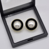 Retro universal earrings from pearl, simple and elegant design