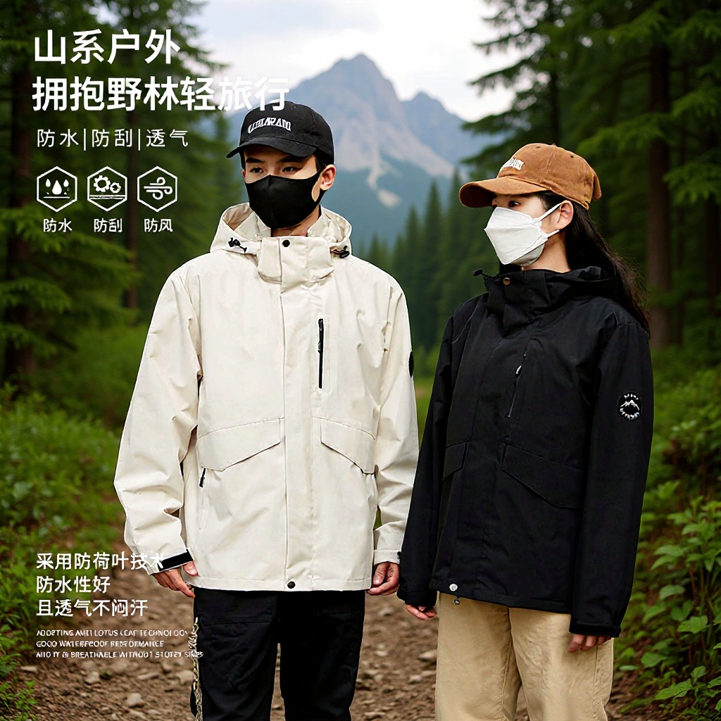 Куртка для пар в горном стиле, однослойная, для весны и осени, ветрозащитная, водонепроницаемая, дышащая, теплая, для альпинизма, на заказ LO.