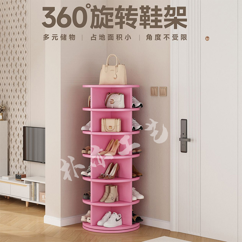 多层落地简易包包展示架360度旋转鞋架商场置物展示学生书架收纳|undefined
