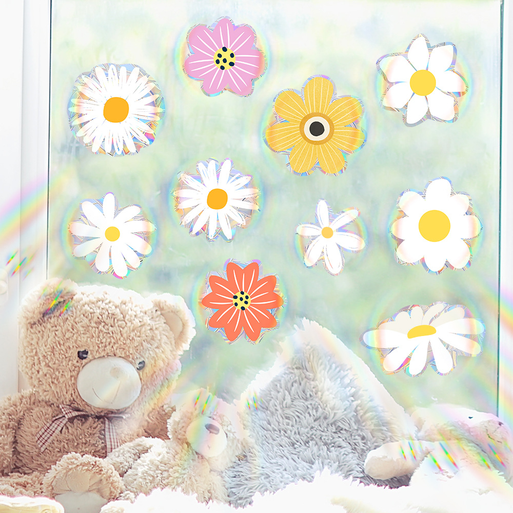 Cute, Simple Style Style Cute Simple Style Flower PVC Window Stickers Window Accessories