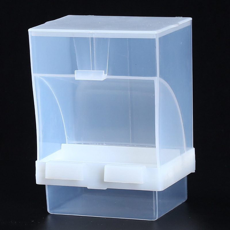 Alimentador automático para pájaros, piel de tigre, papagaios, alimentador para pájaros, caja de alimentación para pájaros a prueba de salpicaduras