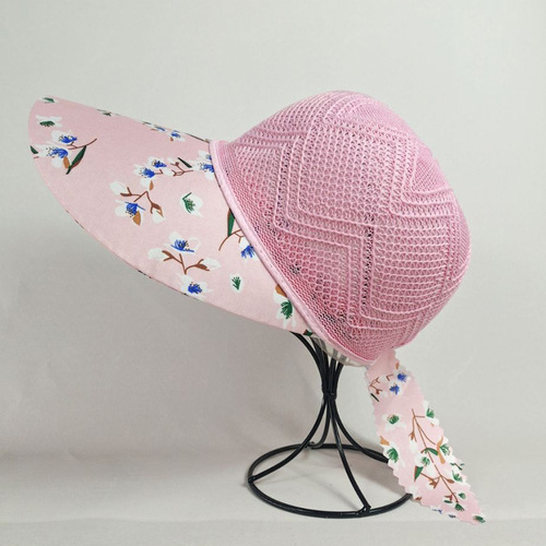 Summer Hat Sun Hat Wide Brim Mother-in-law Grandmother Middle-Aged Hat Travel Cycling Sunshade Breathable Sunglasses