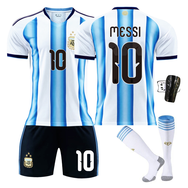 Copa del Mundo 2026 Argentina Camiseta de Fútbol en Casa No. 10 Camiseta de Messi 11 Di Maria 21 Dybala