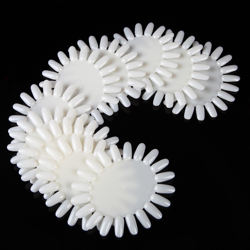 Nail art color card display work plate nail plate Oval Round pointed French fan-shaped nail polish gel color plate