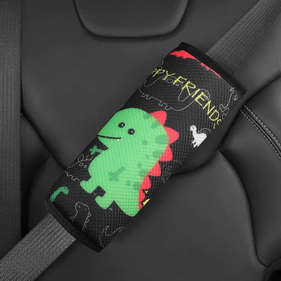 Children's Car Seat Belt Shoulder Seat belt shoulder pad - small-dinosaur-shoulder-pads-increase-thickening