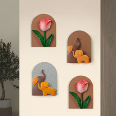 3d立体の壁は破損の壁面を貼って醜い装飾の高級感を隠して絵のスイッチを貼って穴の壁を補って神器のアイデアを改造します。