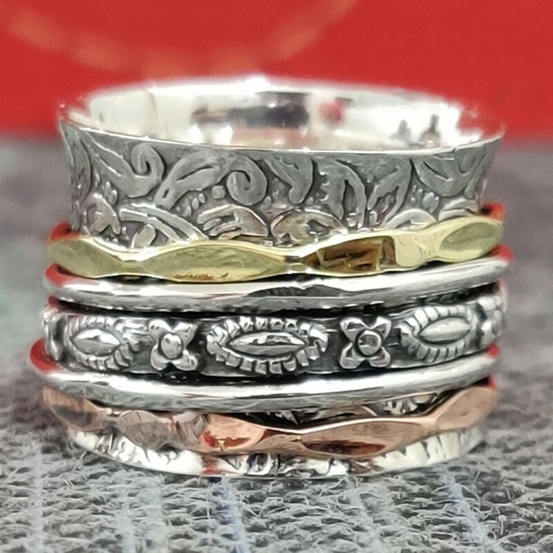 Huaya European and American Classic Exquisite Retro Patterned Party Holiday Christmas Gift Men's Ring Factory Direct Sale Huaya European and American Classic Exquisite Retro Patterned Party Holiday Christmas Gift Men's Ring Factory Direct Sale