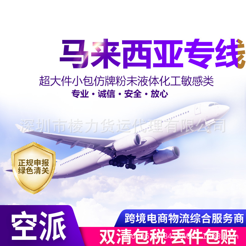 马来西亚专线物流国际快递空运外贸出口跨境国际货代粉末液体食品