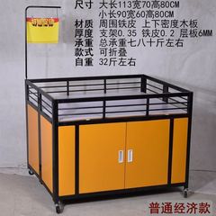 スーパーマーケットプロモーションカート、折りたたみ式移動屋台、ハンドリングテーブル、フラワーカート、衣類ディスプレイスタンド、販売カート