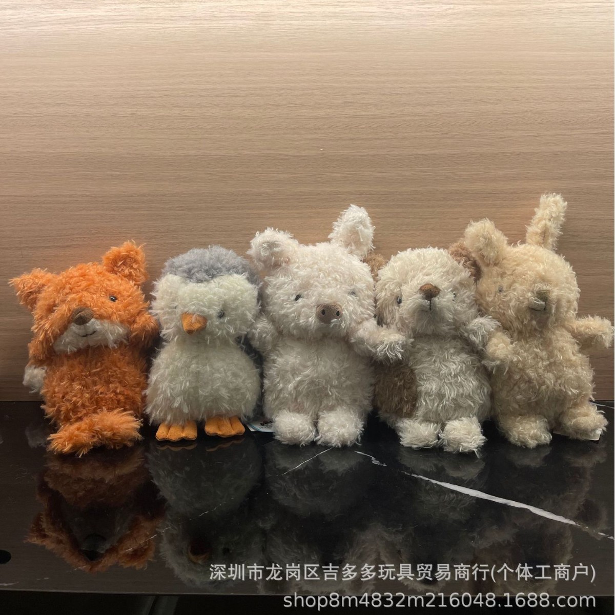 缘单~little卷毛小猪小熊狐狸熊猫小狗毛绒玩偶公仔送女生情人节