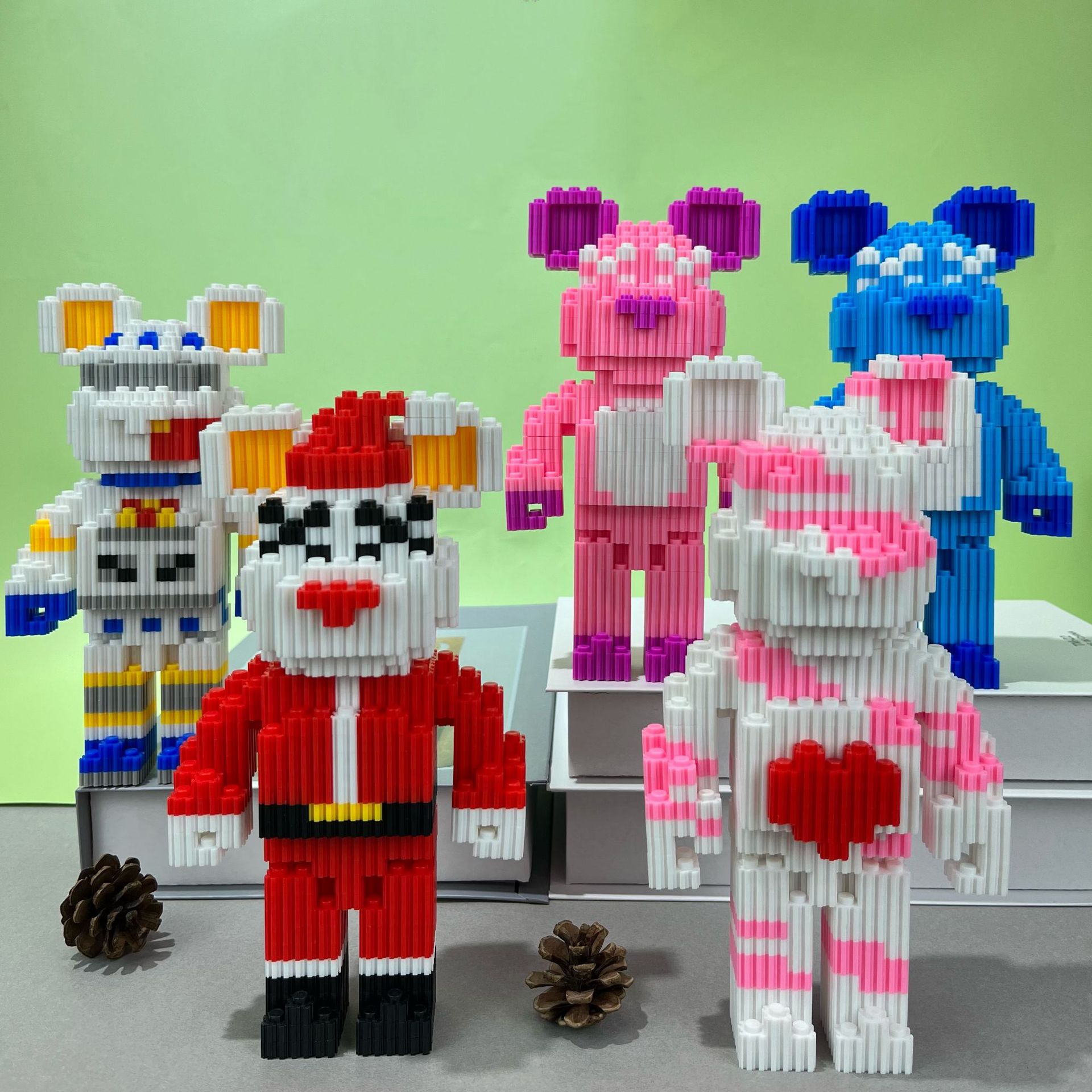 Yangpin Building Blocks Compatible LEGO Adult and Children's Smart Stress Relief Building Blocks Small Particles Wholesale