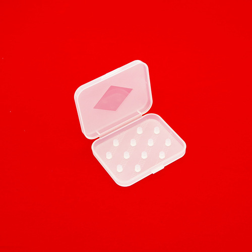 Zhongshan Zhensheng transparent earphone silicone sleeve storage box PP material earphone memory foam packaging box manufacturer