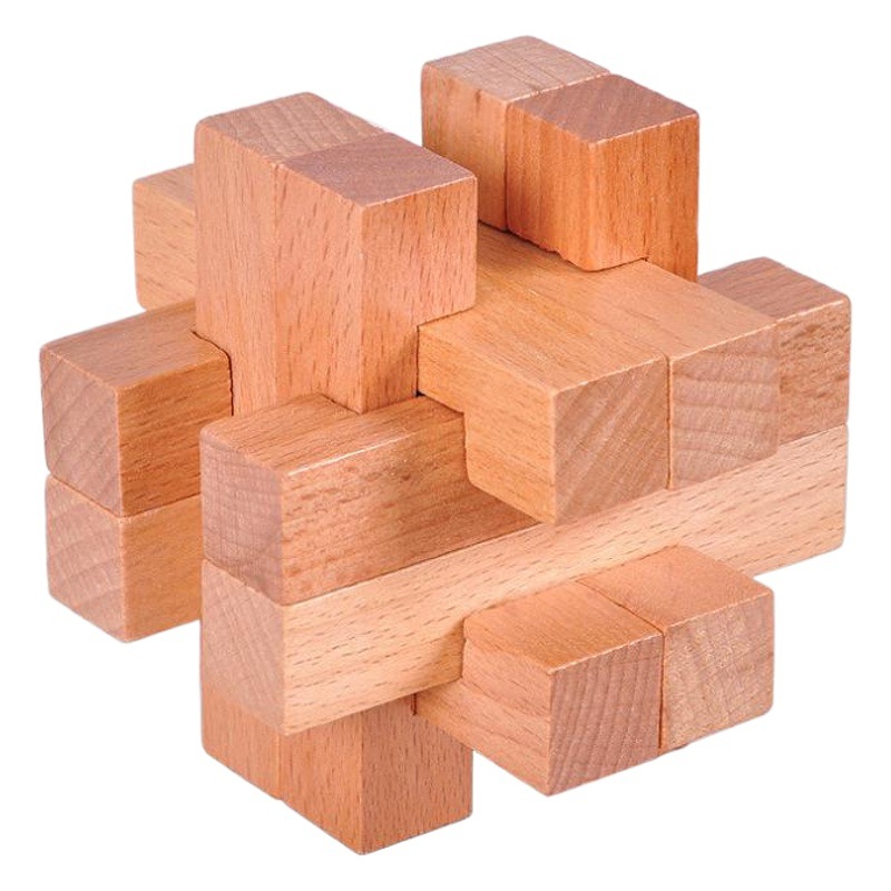 Kong Ming bloqueo Luban Bloqueo de Haya 10 piezas traje de Haya clásico desmontaje adultos niños juguetes educativos para niños