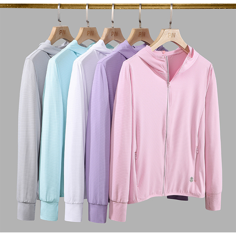 2024 Skin Clothing Men's Outdoor Sports Fishing Sun Protection Clothing Couple Hooded Summer Coat Sun Protection Clothing