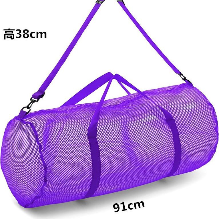 Factory Customized Mesh Duffel Bag with Zipper, Multifunctional, Extra Large Gym Bag, Breathable Mesh for Diving and Travel