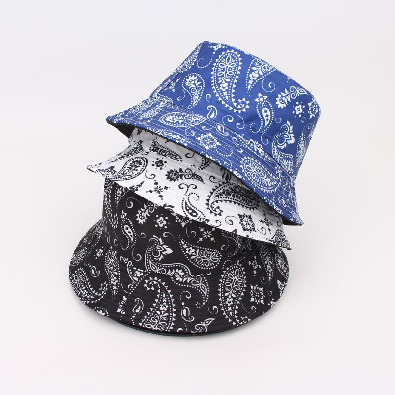120g Weight Bucket Hat Hats Type Unisex Casual Printing Flat Eaves Bucket Hat