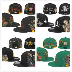 新款高品质棒球帽字母刺绣嘻哈帽尺寸帽时尚帽子Fitted cap Q-5