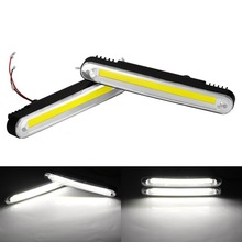 通用款汽车新款COB高亮LED日行灯 转向改装LED日间行车灯 中网灯